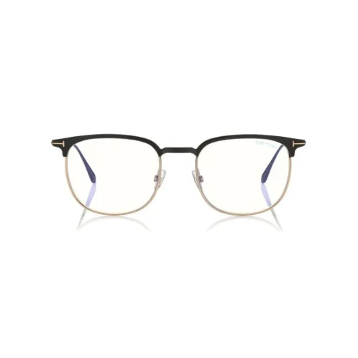 Tom Ford Eyewear Sunglasses & Eyewear-Tom Ford - Half-Rim Optical Glasses - Half-Rim Optical Glasses - Black Gold - FT5549-B – Optical Glasses - - Avvenice