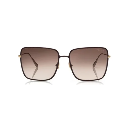 Tom Ford Eyewear Sunglasses & Eyewear-Tom Ford - Heather Sunglasses - Square Metal Sunglasses - Red - FT0739 - Sunglasses - - Avvenice