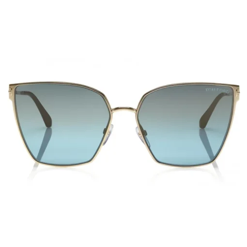 Tom Ford Eyewear Sunglasses & Eyewear-Tom Ford - Helena Sunglasses - Square Acetate Sunglasses - FT0653 - Light Blue - - Avvenice