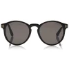 Tom Ford Eyewear Sunglasses & Eyewear-Tom Ford - Ian Sunglasses - Round Acetate Sunglasses - Black - FT0591 - Sunglasses - - Avvenice
