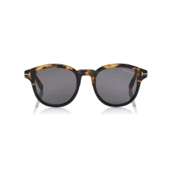 Tom Ford Eyewear Sunglasses & Eyewear-Tom Ford - Jameson Sunglasses - Round Acetate Sunglasses - Red Havana - FT0752 - Sunglasses - - Avvenice