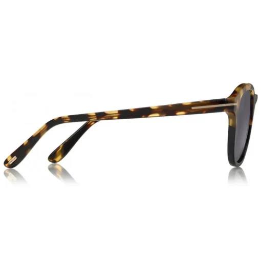 Tom Ford Eyewear Sunglasses & Eyewear-Tom Ford - Jameson Sunglasses - Round Acetate Sunglasses - Red Havana - FT0752 - Sunglasses - - Avvenice