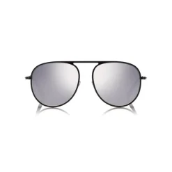 Tom Ford Eyewear Sunglasses & Eyewear-Tom Ford - Jason Sunglasses - Pilot Style Sunglasses - Black - FT0621 - Sunglasses - - Avvenice