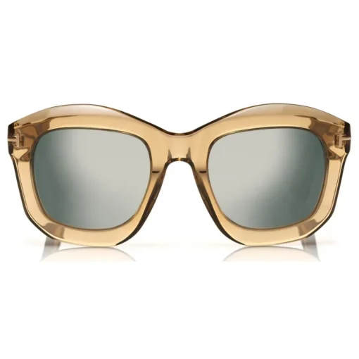 Tom Ford Eyewear Sunglasses & Eyewear-Tom Ford - Julia Sunglasses - Square Acetate Sunglasses - Green - FT0582 - Sunglasses - - Avvenice