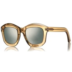Tom Ford Eyewear Sunglasses & Eyewear-Tom Ford - Julia Sunglasses - Square Acetate Sunglasses - Green - FT0582 - Sunglasses - - Avvenice
