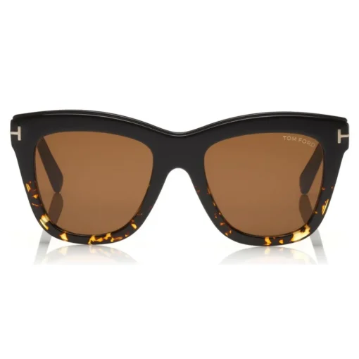 Tom Ford Eyewear Sunglasses & Eyewear-Tom Ford - Julie Sunglasses - Square Acetate Sunglasses - Black Havana - FT0685 - Sunglasses - - Avvenice
