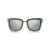 Tom Ford Eyewear Sunglasses & Eyewear-Tom Ford - Lara Sunglasses - Square Acetate Sunglasses - Grey Silver - FT0573 - Sunglasses - - Avvenice