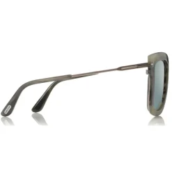 Tom Ford Eyewear Sunglasses & Eyewear-Tom Ford - Lara Sunglasses - Square Acetate Sunglasses - Grey Silver - FT0573 - Sunglasses - - Avvenice