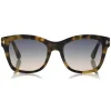 Tom Ford Eyewear Sunglasses & Eyewear-Tom Ford - Lauren Sunglasses - Squared Acetate Sunglasses - Pink Havana - FT0614 - Sunglasses - - Avvenice