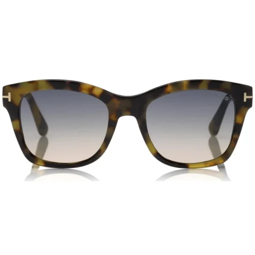 Tom Ford Eyewear Sunglasses & Eyewear-Tom Ford - Lauren Sunglasses - Squared Acetate Sunglasses - Pink Havana - FT0614 - Sunglasses - - Avvenice