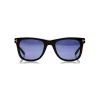 Tom Ford Eyewear Sunglasses & Eyewear-Tom Ford - Leo Square Sunglasses - Square Acetate Sunglasses - Black - FT0336 - Sunglasses - - Avvenice