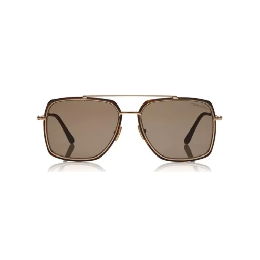 Tom Ford Eyewear Sunglasses & Eyewear-Tom Ford - Lionel Sunglasses - Square Metal Sunglasses - Havana - FT0750 - Sunglasses - - Avvenice