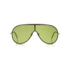 Tom Ford Eyewear Sunglasses & Eyewear-Tom Ford - Mack Sunglasses - Pilot Metal Sunglasses - Gold Green - FT0671 - Sunglasses - - Avvenice