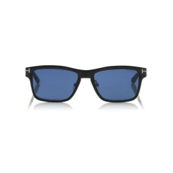 Tom Ford Eyewear Sunglasses & Eyewear-Tom Ford - Magnetic Clip Sunglasses - Square Metal Sunglasses - Ruthenium Black - FT5475 - Sunglasses - - Avvenice