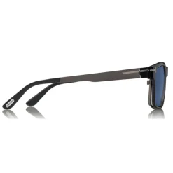 Tom Ford Eyewear Sunglasses & Eyewear-Tom Ford - Magnetic Clip Sunglasses - Square Metal Sunglasses - Ruthenium Black - FT5475 - Sunglasses - - Avvenice