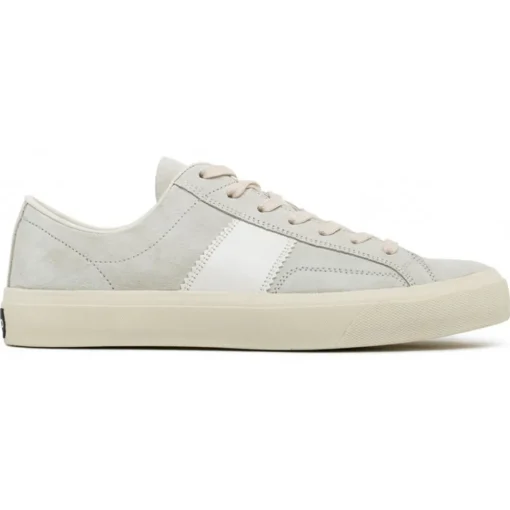 Tom Ford Shoes-- Marble and Cream Logo Patch Sneakers - Exclusive Luxury Collection - Avvenice