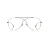 Tom Ford Eyewear Sunglasses & Eyewear-Tom Ford - Metal Criss Cross Aviators Optical Glasses - Pilot Shape - Silver - FT5531 - Optical Glasses - - Avvenice