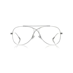 Tom Ford Eyewear Sunglasses & Eyewear-Tom Ford - Metal Criss Cross Aviators Optical Glasses - Pilot Shape - Silver - FT5531 - Optical Glasses - - Avvenice