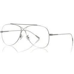 Tom Ford Eyewear Sunglasses & Eyewear-Tom Ford - Metal Criss Cross Aviators Optical Glasses - Pilot Shape - Silver - FT5531 - Optical Glasses - - Avvenice