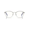 Tom Ford Eyewear Sunglasses & Eyewear-Tom Ford - Metal Optical Sunglasses - Round Optical Glasses - Palladium - FT5541-B - Optical Sunglasses - - Avvenice