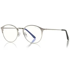 Tom Ford Eyewear Sunglasses & Eyewear-Tom Ford - Metal Optical Sunglasses - Round Optical Glasses - Palladium - FT5541-B - Optical Sunglasses - - Avvenice