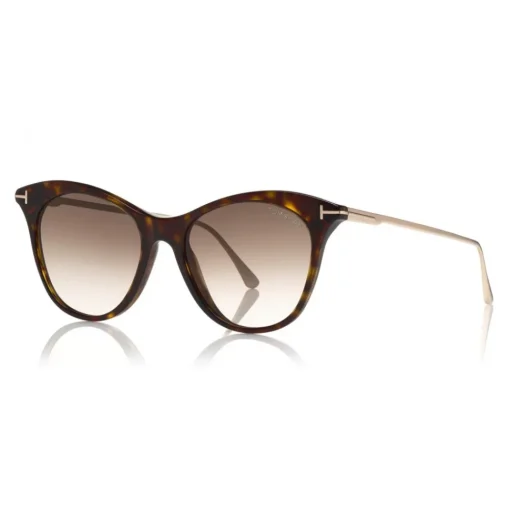 Tom Ford Eyewear Sunglasses & Eyewear-Tom Ford - Micaela Sunglasses - Cat Eye Acetate Sunglasses - FT0662 - Havana - - Avvenice