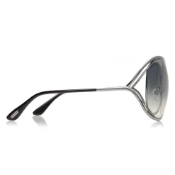 Tom Ford Eyewear Sunglasses & Eyewear-Tom Ford - Miranda Sunglasses - Oversized Square Acetate Sunglasses - FT0130 - Silver - - Avvenice