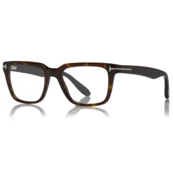 Tom Ford Eyewear Sunglasses & Eyewear-Tom Ford - Optical Glasses - Square Acetate Glasses - Dark Havana - FT5304 - Optical Glasses - - Avvenice
