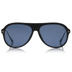 Tom Ford Eyewear Sunglasses & Eyewear-Tom Ford - Polarized Nicholai Sunglasses - Pilot Style Sunglasses - Black - FT0624-P - Sunglasses - - Avvenice