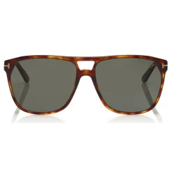 Tom Ford Eyewear Sunglasses & Eyewear-Tom Ford - Polarized Shelton Sunglasses - Square Sunglasses - Havana Smoke - FT0679-P - Sunglasses - - Avvenice