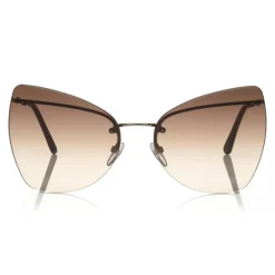 Tom Ford Eyewear Sunglasses & Eyewear-Tom Ford - Presley Sunglasses - Butterfly Acetate Sunglasses - FT0716 - Gold - - Avvenice