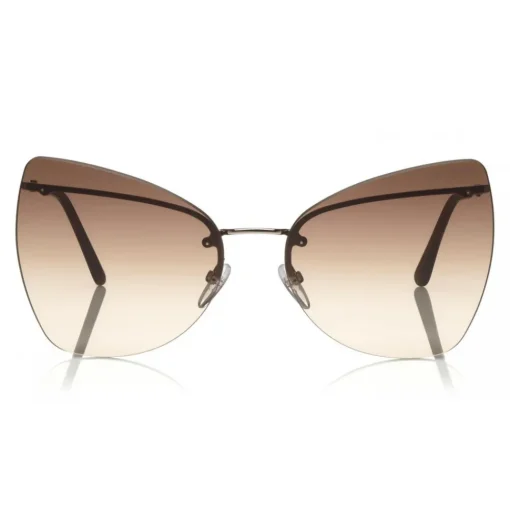 Tom Ford Eyewear Sunglasses & Eyewear-Tom Ford - Presley Sunglasses - Butterfly Acetate Sunglasses - FT0716 - Gold - - Avvenice