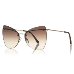 Tom Ford Eyewear Sunglasses & Eyewear-Tom Ford - Presley Sunglasses - Butterfly Acetate Sunglasses - FT0716 - Gold - - Avvenice