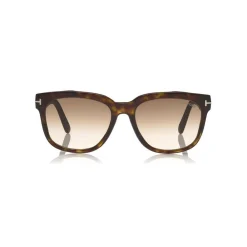 Tom Ford Eyewear Sunglasses & Eyewear-Tom Ford - Rhett Sunglasses - Square Acetate Sunglasses - Dark Havana - FT0714 - Sunglasses - - Avvenice