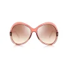 Tom Ford Eyewear Sunglasses & Eyewear-Tom Ford - Rose Sunglasses - Oval Acetate Sunglasses - Pink - FT0765 - Sunglasses - - Avvenice