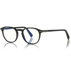 Tom Ford Eyewear Sunglasses & Eyewear-Tom Ford - Round Optical Glasses - Black - FT5583-B - Optical Glasses - - Avvenice