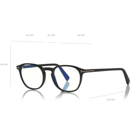 Tom Ford Eyewear Sunglasses & Eyewear-Tom Ford - Round Optical Glasses - Black - FT5583-B - Optical Glasses - - Avvenice
