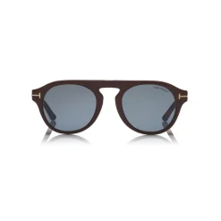 Tom Ford Eyewear Sunglasses & Eyewear-Tom Ford - Round Opticals Sunglasses - Round Optical Sunglasses - Dark Havana Blue - FT5533-B - Sunglasses - - Avvenice