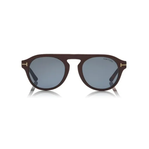 Tom Ford Eyewear Sunglasses & Eyewear-Tom Ford - Round Opticals Sunglasses - Round Optical Sunglasses - Dark Havana Blue - FT5533-B - Sunglasses - - Avvenice