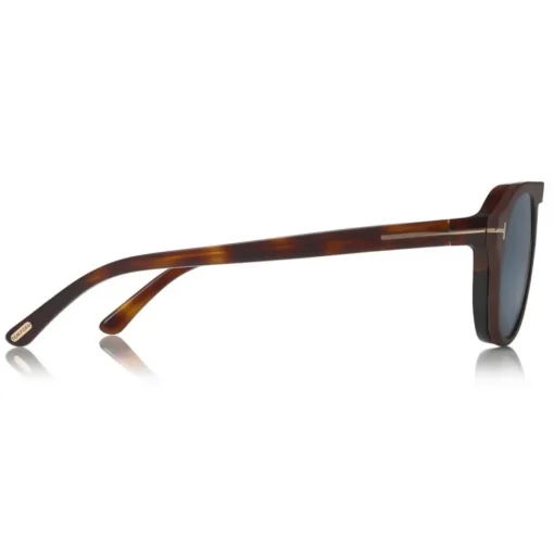 Tom Ford Eyewear Sunglasses & Eyewear-Tom Ford - Round Opticals Sunglasses - Round Optical Sunglasses - Dark Havana Blue - FT5533-B - Sunglasses - - Avvenice