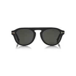 Tom Ford Eyewear Sunglasses & Eyewear-Tom Ford - Round Opticals Sunglasses - Round Optical Sunglasses - Matte Black - FT5533-B - Sunglasses - - Avvenice