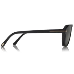 Tom Ford Eyewear Sunglasses & Eyewear-Tom Ford - Round Opticals Sunglasses - Round Optical Sunglasses - Matte Black - FT5533-B - Sunglasses - - Avvenice
