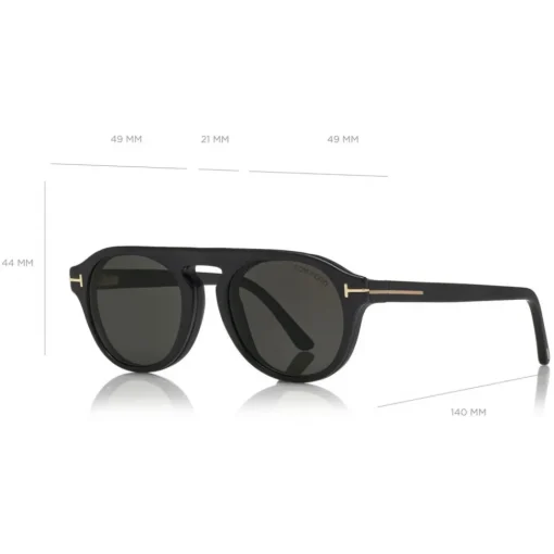 Tom Ford Eyewear Sunglasses & Eyewear-Tom Ford - Round Opticals Sunglasses - Round Optical Sunglasses - Matte Black - FT5533-B - Sunglasses - - Avvenice