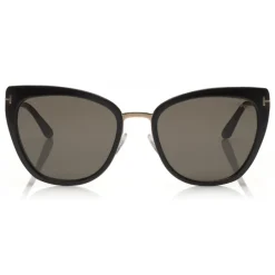 Tom Ford Eyewear Sunglasses & Eyewear-Tom Ford - Simona Sunglasses - Cat-Eye Acetate Sunglasses - Black - FT0717 - Sunglasses - - Avvenice