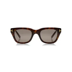 Tom Ford Eyewear Sunglasses & Eyewear-Tom Ford - Snowdon Sunglasses - Squared Acetate Sunglasses - Dark Havana - FT0237 - Sunglasses - - Avvenice