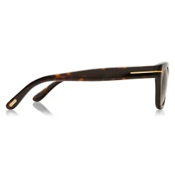 Tom Ford Eyewear Sunglasses & Eyewear-Tom Ford - Snowdon Sunglasses - Squared Acetate Sunglasses - Dark Havana - FT0237 - Sunglasses - - Avvenice