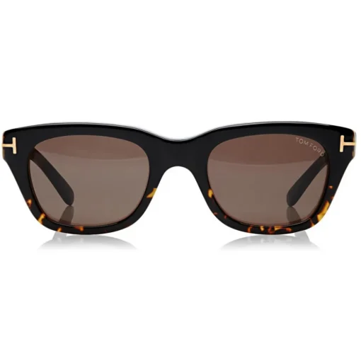 Tom Ford Eyewear Sunglasses & Eyewear-Tom Ford - Snowdon Sunglasses - Squared Acetate Sunglasses - Tortoise Black - FT0237 - Sunglasses - - Avvenice