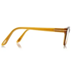 Tom Ford Eyewear Sunglasses & Eyewear-Tom Ford - Soft Round Optical Glasses - Round Acetate Optical Glasses - Red Havana - FT5207 - Optical Glasses - - Avvenice