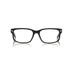 Tom Ford Eyewear Sunglasses & Eyewear-Tom Ford - Square Acetate Optical Frame - Black Silver - FT5313 - Optical Glasses - - Avvenice