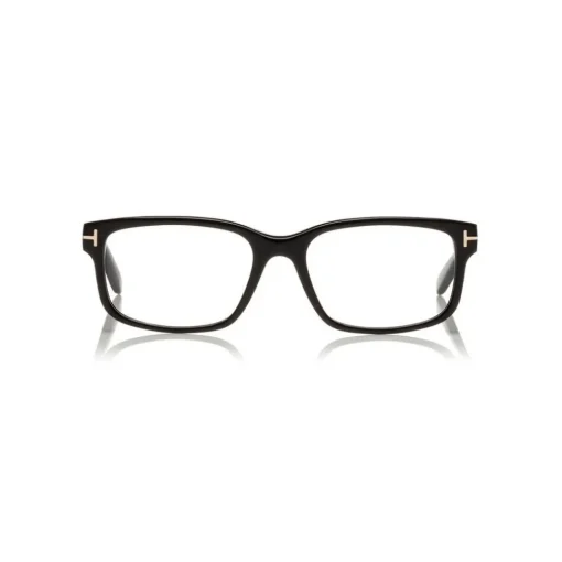 Tom Ford Eyewear Sunglasses & Eyewear-Tom Ford - Square Acetate Optical Frame - Black Silver - FT5313 - Optical Glasses - - Avvenice